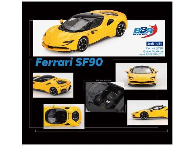 BBR MODELS BBR Models - 1/64 2024 Ferrari SF90, Giallo Modena, yellow