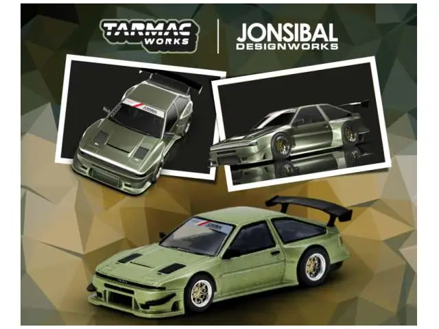 TARMAC Tarmac - 1/64 Toyota Sprinter Trueno AE86 Widebody, green