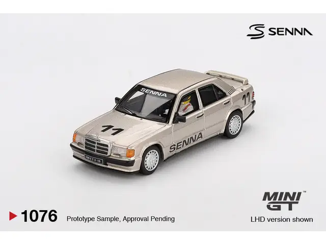 MINI GT Mini GT - 1/64 1984 Mercedes-Benz 190E 2.3-16 #11 Ayrton Senna with Figure Race of Champions