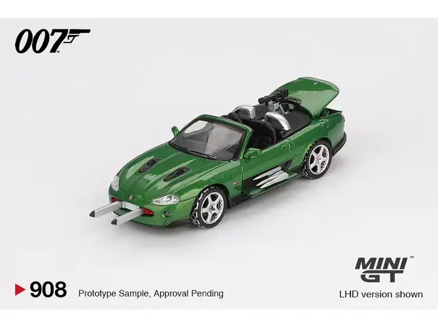 MINI GT Mini GT - 1/64 2002 Jaguar XKR - Die Another Day - English Blister Packaging, green
