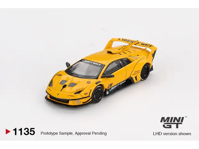 MINI GT Mini GT - 1/64 2025 Lamborghini Murcielago LB-Silhouette Works GT Evo, yellow