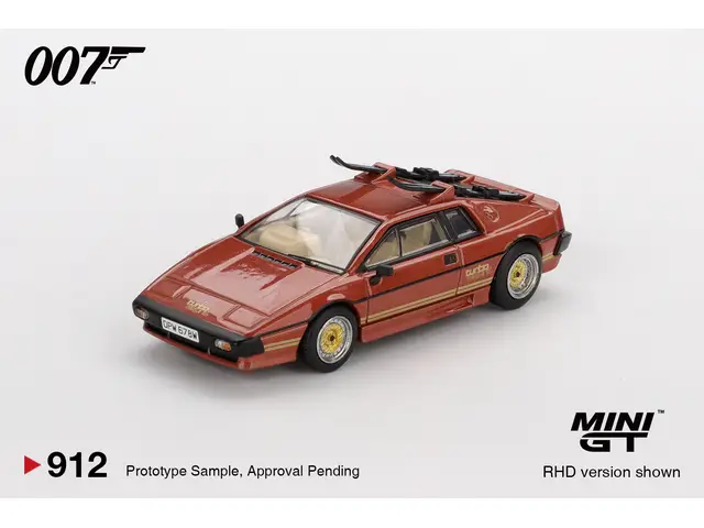 MINI GT Mini GT - 1/64 1981 Lotus Esprit Turbo - For Your Eyes Only - English Blister Packaging, red