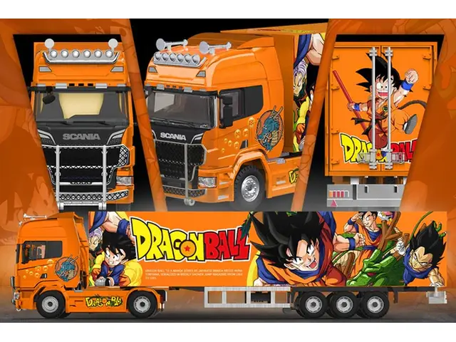 COOL.CAR Cool Car - 1/64 Scania Container Truck - Dragon Ball Livery CC644030