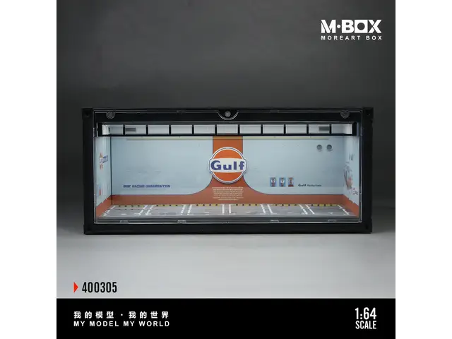 MOREART MBOX - 1/64 Container Gulf Oil Scene Model MB400305