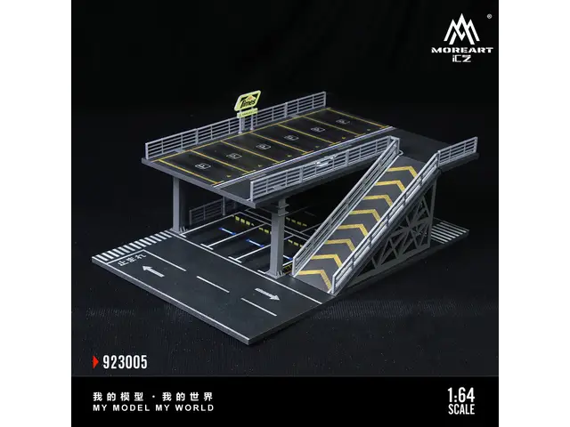 MOREART MoreArt - 1/64 A-Steel Frame Structure Platform Parking Scene E Model MO923005