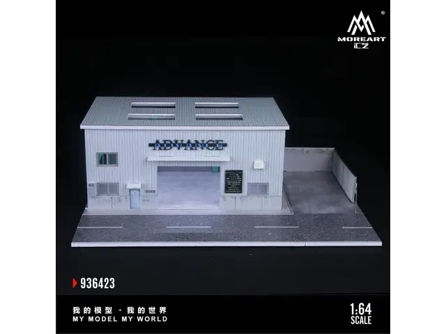 MOREART MoreArt - 1/64 Yokohama Repair Shop Diorama mit Beleuchtung - MO936423