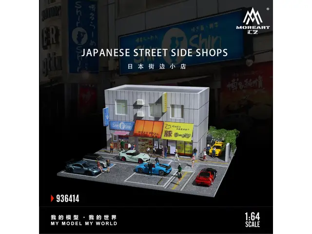 MOREART MoreArt - 1/64 Japanese Street-Style Shop Lighting Scene MO936414