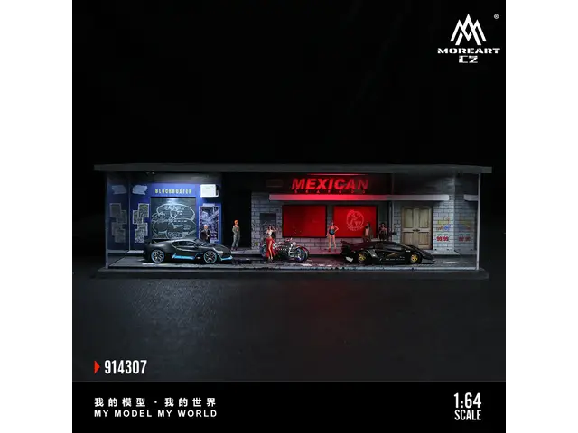 MOREART MoreArt - 1/64 Cyberpunk Lighted Model Set, Model 05, MO914307