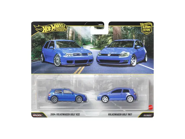 MATTEL Hot Wheels - 2004 Volkswagen Golf R32 (NT) & Volkswagen Golf Mk7 (CF)