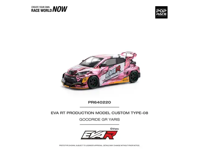 POP RACE Pop Race - 1/64 Eva RT Production Model Custom Type-08 Goodride GR Yaris, various