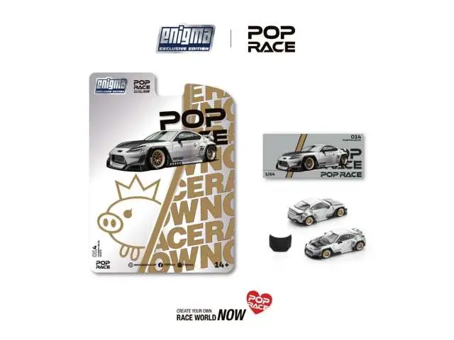 POP RACE Pop Race - 1/64 Pandem GR86, crystal white pearl *Enigma Exclusive*