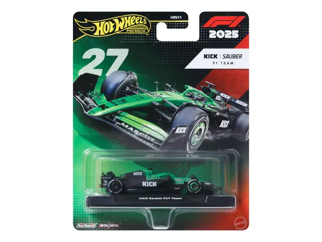 MATTEL Hot Wheels 1:64 échelle Premium Die-Cast Formula 1 Collector Toy Racing Car (Styles May Vary)