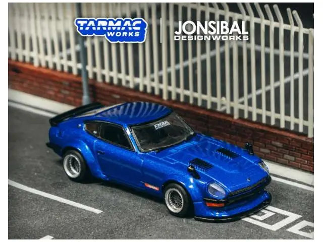 TARMAC 1/64 Nissan Fairlady Z S30 Widebody Designed by Jon Sibal,blue