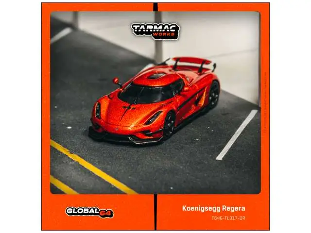 TARMAC 1/64 Koenigsegg Regera, orange metallic/black