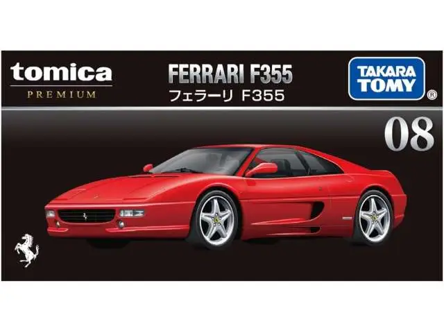 TOMICA 1/64 #08 Ferrari F355 *Takara Tomy*, red