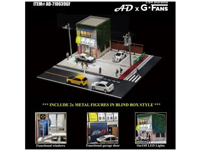 AMERICAN DIORAMA 1/64 Tofu shop diorama diorama with LED lights