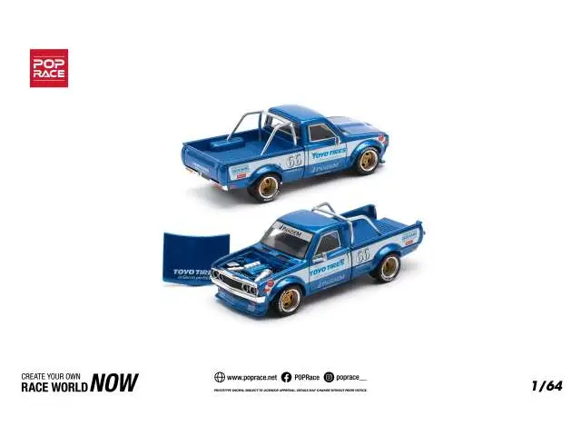 POP RACE 1/64 Pandem Datsun 620, blue