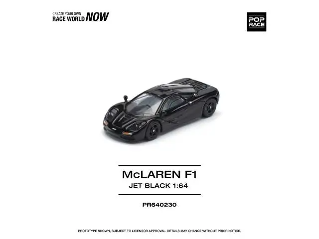 POP RACE 1/64 McLaren F1, jet black