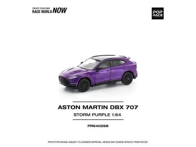 POP RACE 1/64 Aston Martin DBX 707, storm purple