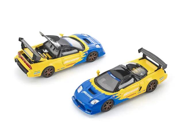 POP RACE 1/64 Spoon NSX-R GT, yellow/blue