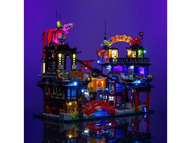 LIGHT MY BRICKS Beleuchtungsset für NINJAGO®-Stadtmärkte #71799