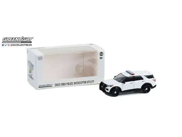 GREENLIGHT 1/64 2022 Ford Police Interceptor Utility *Hot Pursuit Series*, white