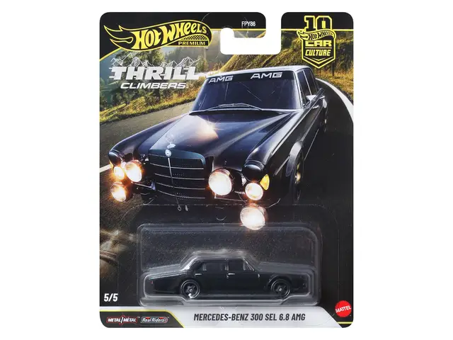 MATTEL Hot Wheels 2026 - Thrill Climbers - Mercedes-Benz 300 SEL 6.8 AMG - JKF20