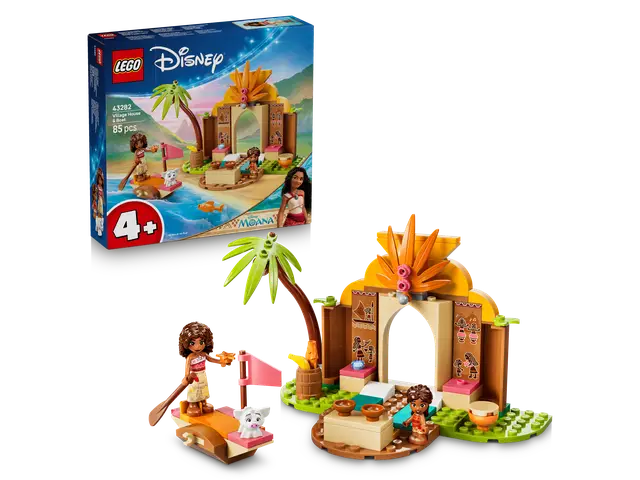 LEGO® Vaianas Hütte und Boot