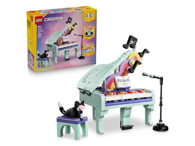 LEGO® Deko-Klavier mit Katze