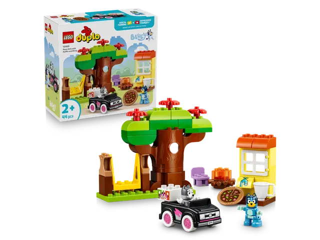 LEGO® Pizza-Schwestern mit Muffin und Bluey