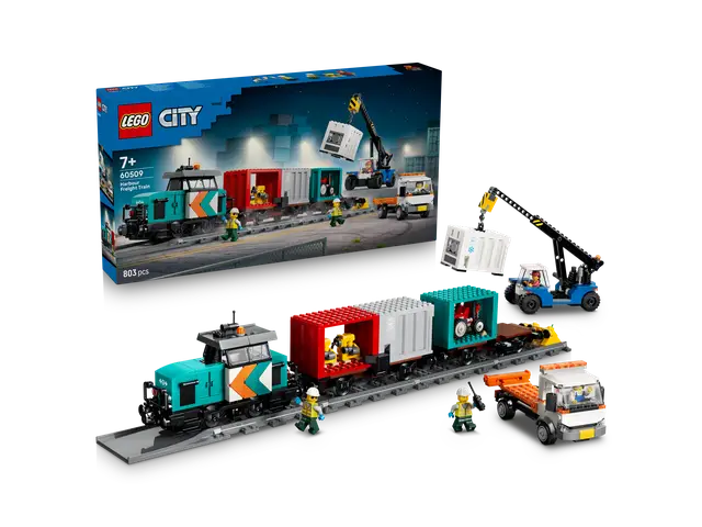 LEGO® Hafengüterzug mit Kran und LKW