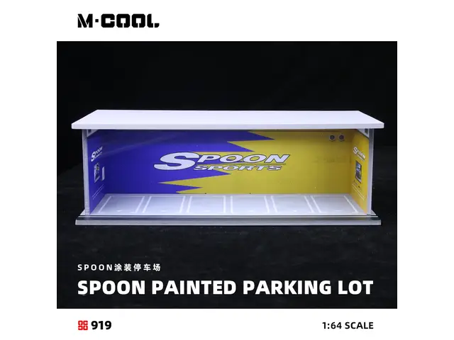 MOREART 1/64 C-SPOON Painted Parking Lot - with lights MC914919