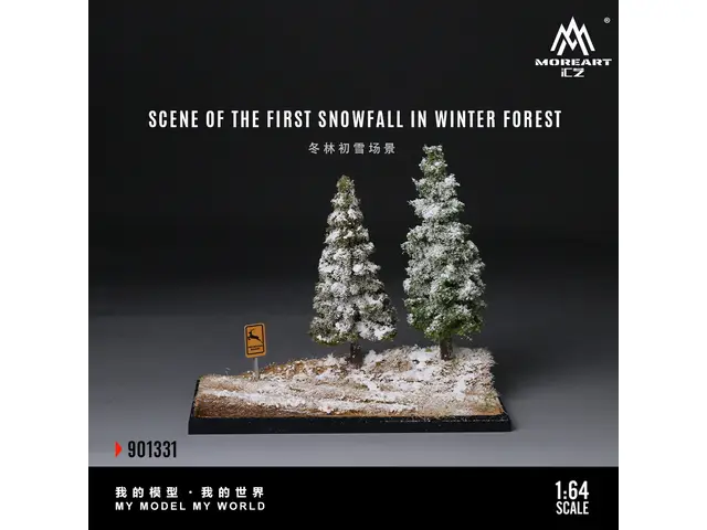 MOREART 1/64 Winter Forest First Snow Scene Model MO901331