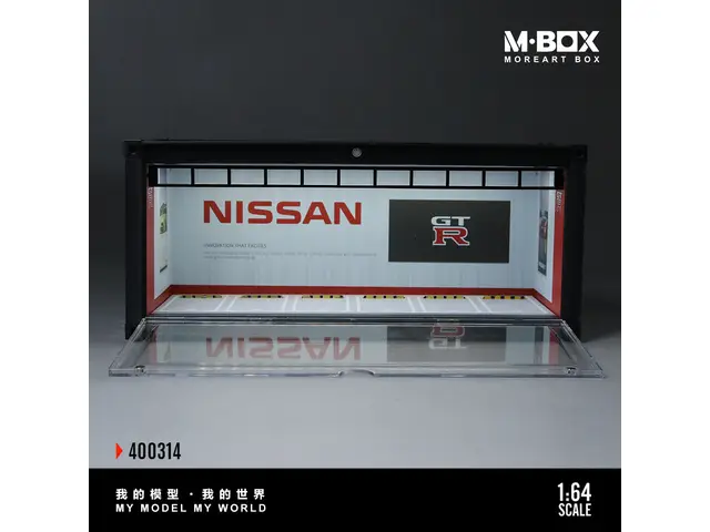 MOREART 1/64 MBox - Nissan Container Model Storage Diorama mit Beleuchtung - MB400314