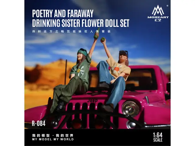 MOREART 1/64 Poetry and Distant Places - Drinking with Sisters Doll Set MO223084