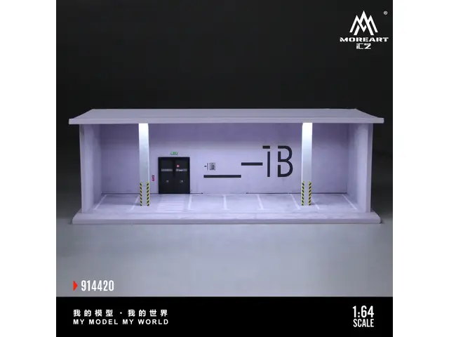 MOREART 1/64 -1B Underground Parking Lot Scene - Lighting Version MO914420