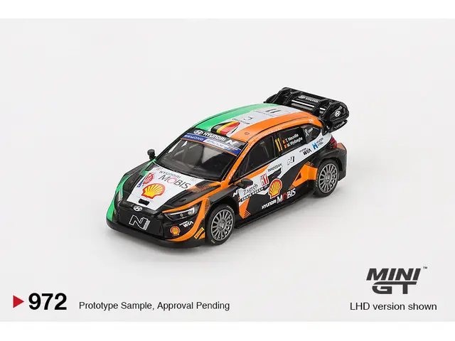 MINI GT 1/64 2023 Hyundai i20 N Rally 1 #11 Rally Croatia, various