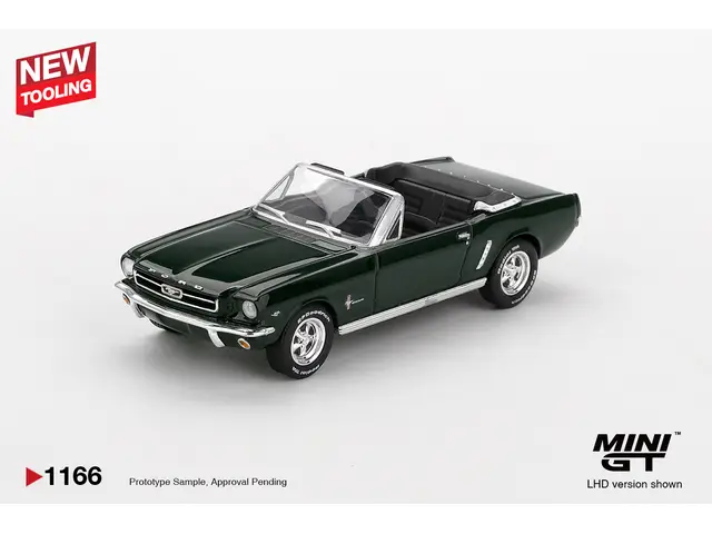 MINI GT 1/64 1964 Ford Mustang Convertible, highland green