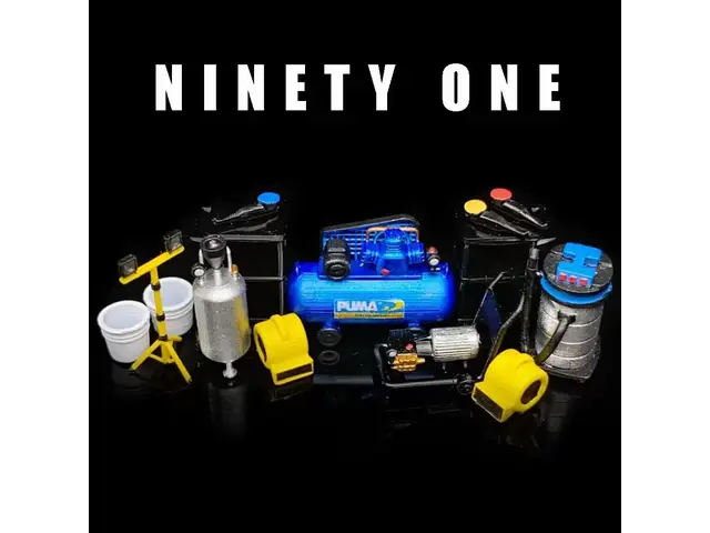 NINETYONE 1/64 Car Wash Set Diecast Premium