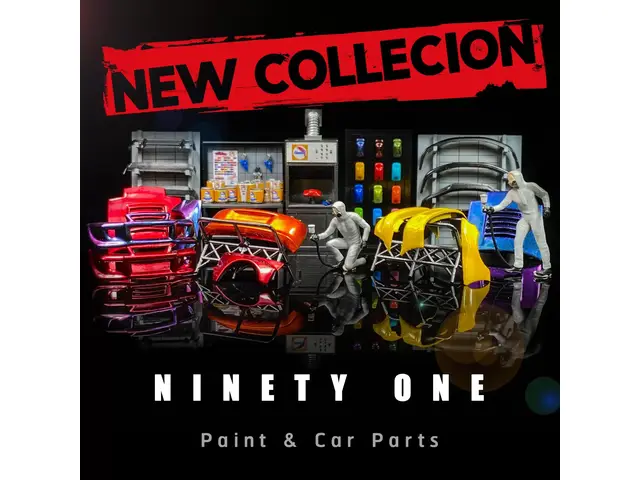 NINETYONE 1/64 Peinture et pièces automobiles Set Diecast Premium