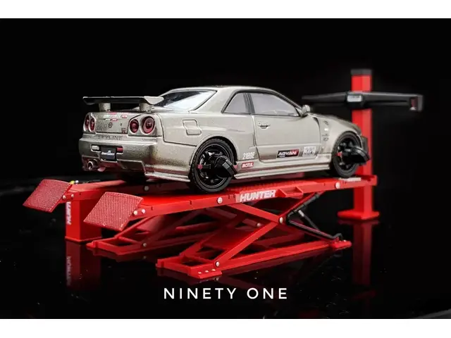 NINETYONE 1/64 Wheel Alignment Machine Set Diecast Premium