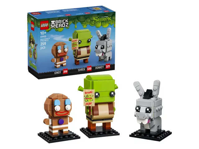 LEGO® Die Figuren Shrek, Donkey und Gingy