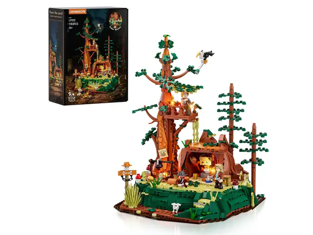 LUMIBRICKS Sequoia Banditenlager mit LED-Lichtern