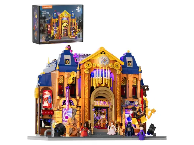LUMIBRICKS Steampunk Zeit-Opernhaus LED Klemmbausteine Set