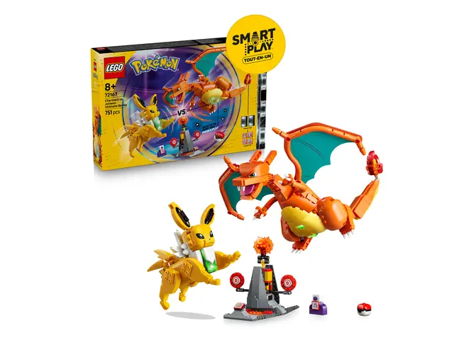 LEGO® SMART Play™: Ultimativer Showdown zwischen Glurak und Blitza