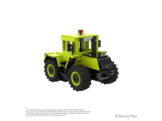 BRIXIES BRIXIES Plus MB-Trac 1500 – Échelle 1:30, vert citron et noir