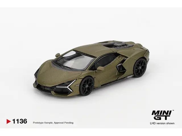 MINI GT 1/64 2023 Lamborghini Revuelto, verde gea matte