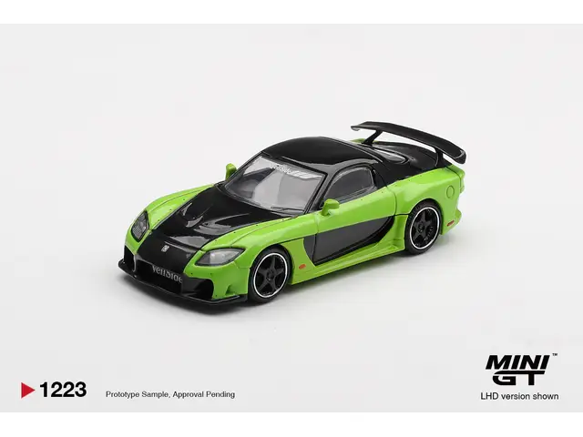 MINI GT 1/64 2012 Mazda RX-7 (FD) Veilside Fortune7, green