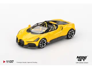 1/64 2023 Bugatti W16, Mistral yellow (MGT01137-L)