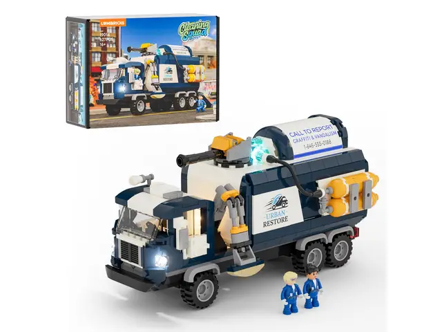 LUMIBRICKS Street Series Cleaning Squad Lighted Building Block Set